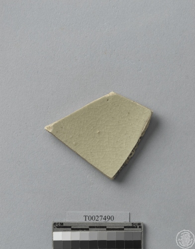 螺旋紋青花瓷碗腹片