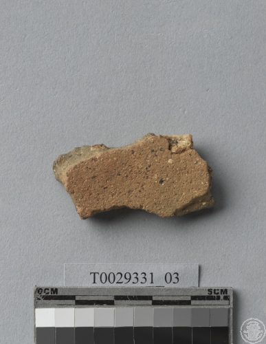 繩紋夾砂陶腹片