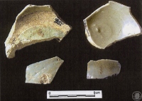 劃花青瓷碗口緣