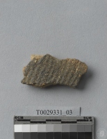 繩紋夾砂陶腹片